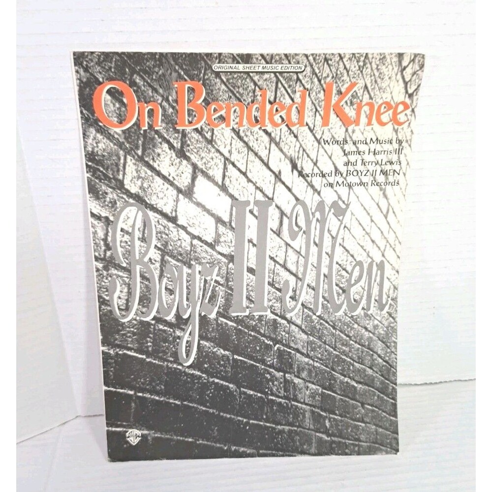 Boyz II Men On Bended Knee Sheet Music Motown Piano Vocal Guitar Edition 1994